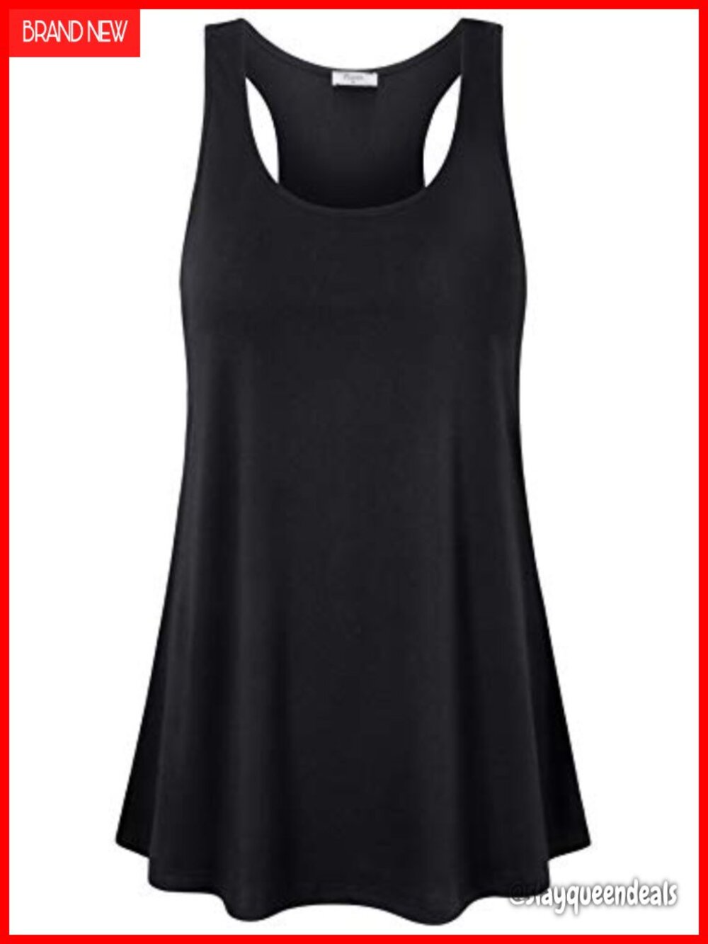 Racerback Workout Tank Top Women Long Flowy Sleeveless Yoga Running Gym